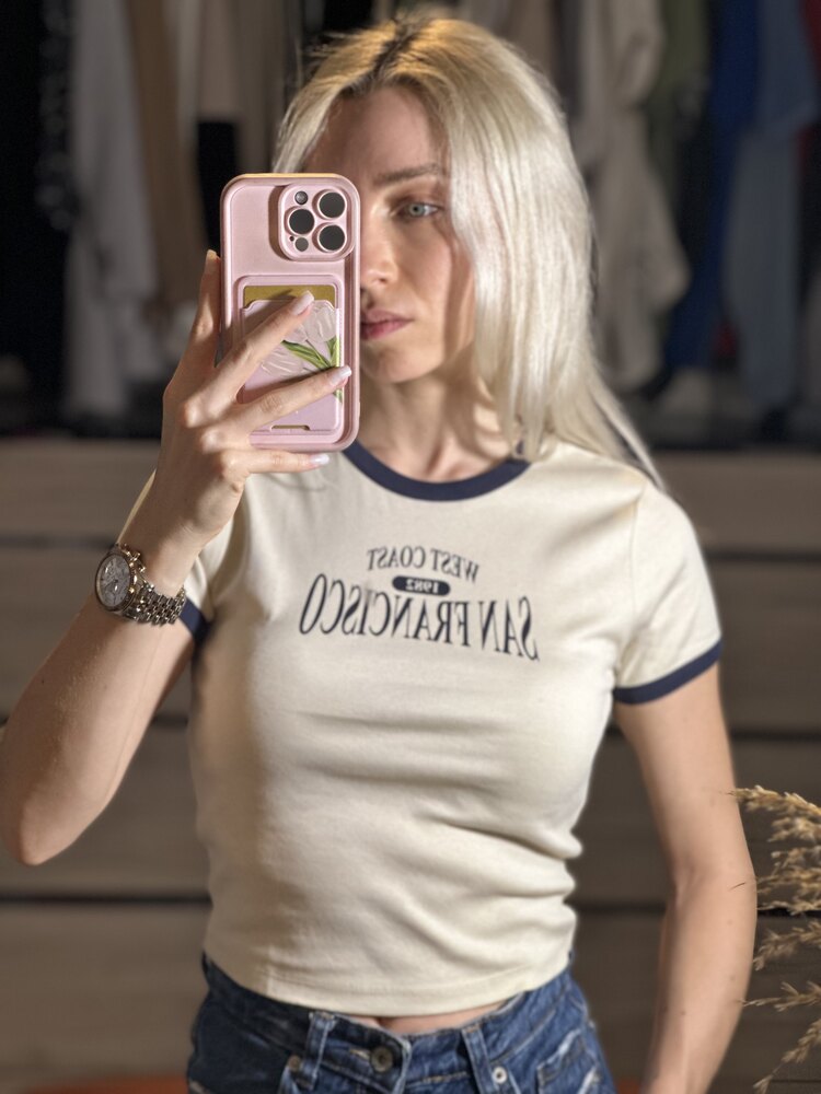 San Francisco Baskılı T-shirt