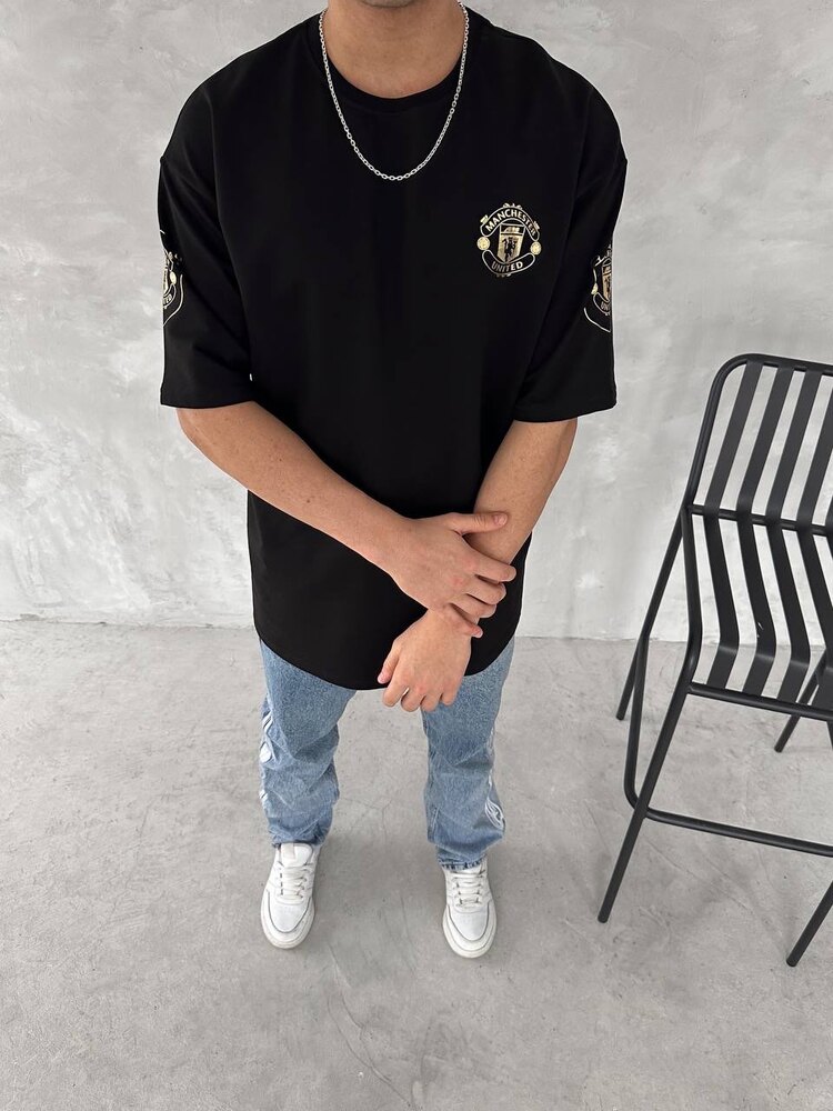 MANCHESTER UNİTED GOLD OVERSİZE T-SHİRT