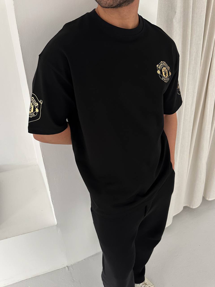 MANCHESTER UNİTED GOLD OVERSİZE T-SHİRT