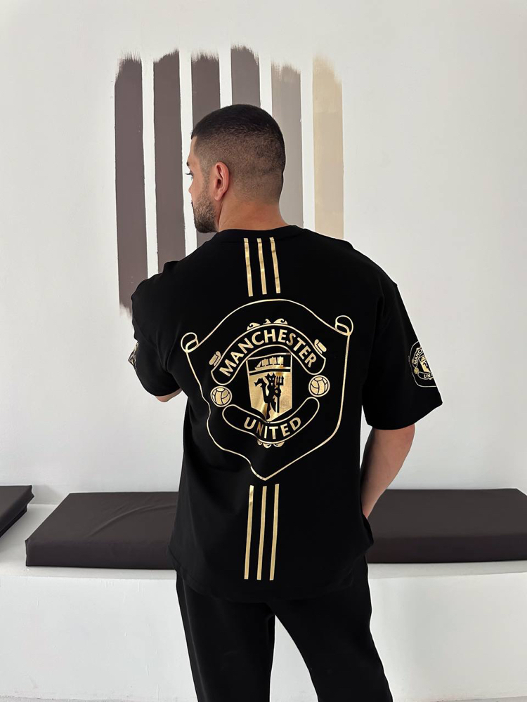 MANCHESTER UNİTED GOLD OVERSİZE T-SHİRT