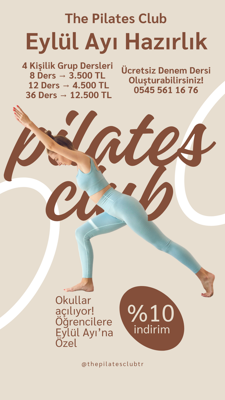 8 Ders Online Pilates Grup Dersi