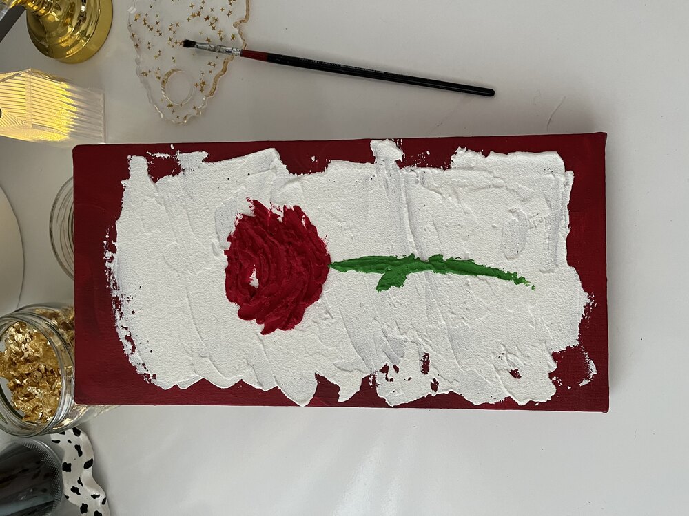 Kabartma Gül 