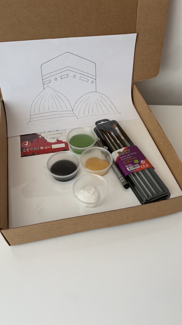 Üç Mescid Boyama Set (açıklamayı okuyun)