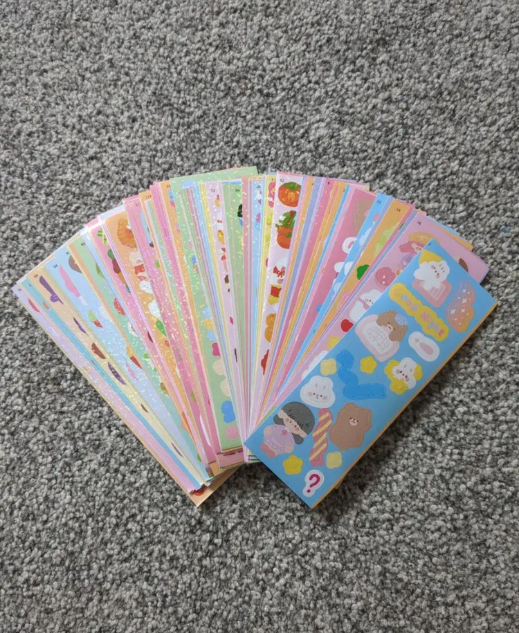 Sticker Set 20 adet Parıltılı