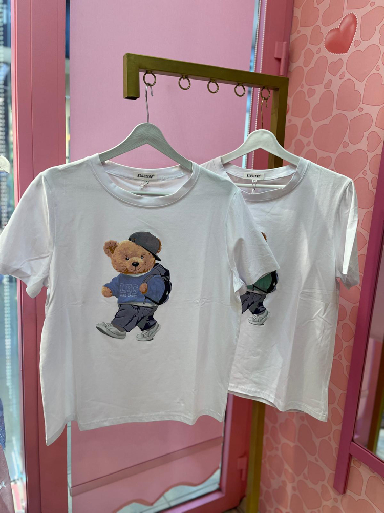 Teddy baskılı tshirt