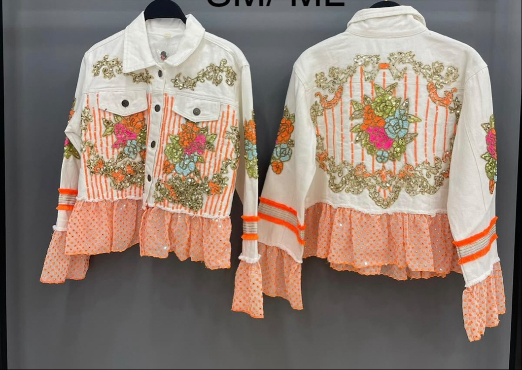 Tasarım denim ceket