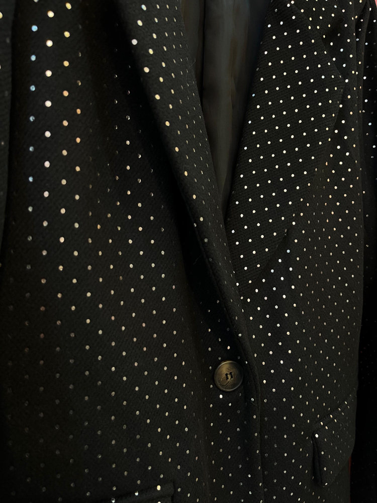 Parlak puanlı blazer