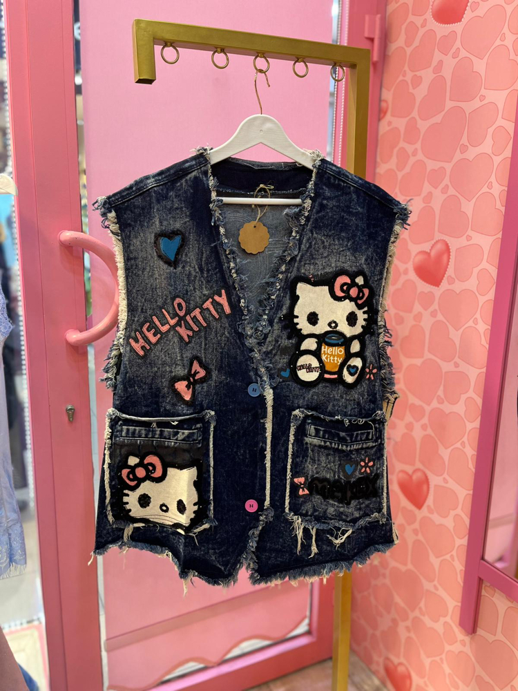 Tasarım hello kitty yelek 