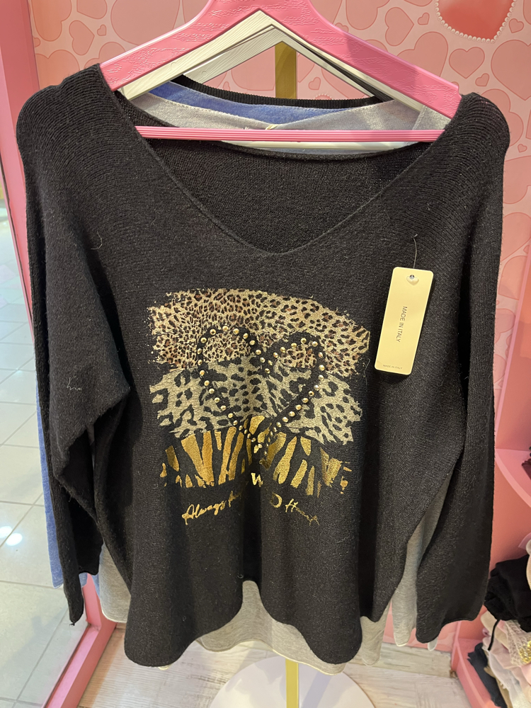 Leopar kalpli İtalyan kazak