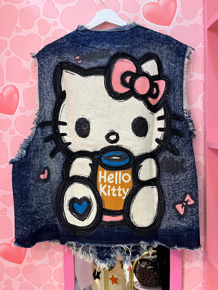 Tasarım hello kitty yelek 