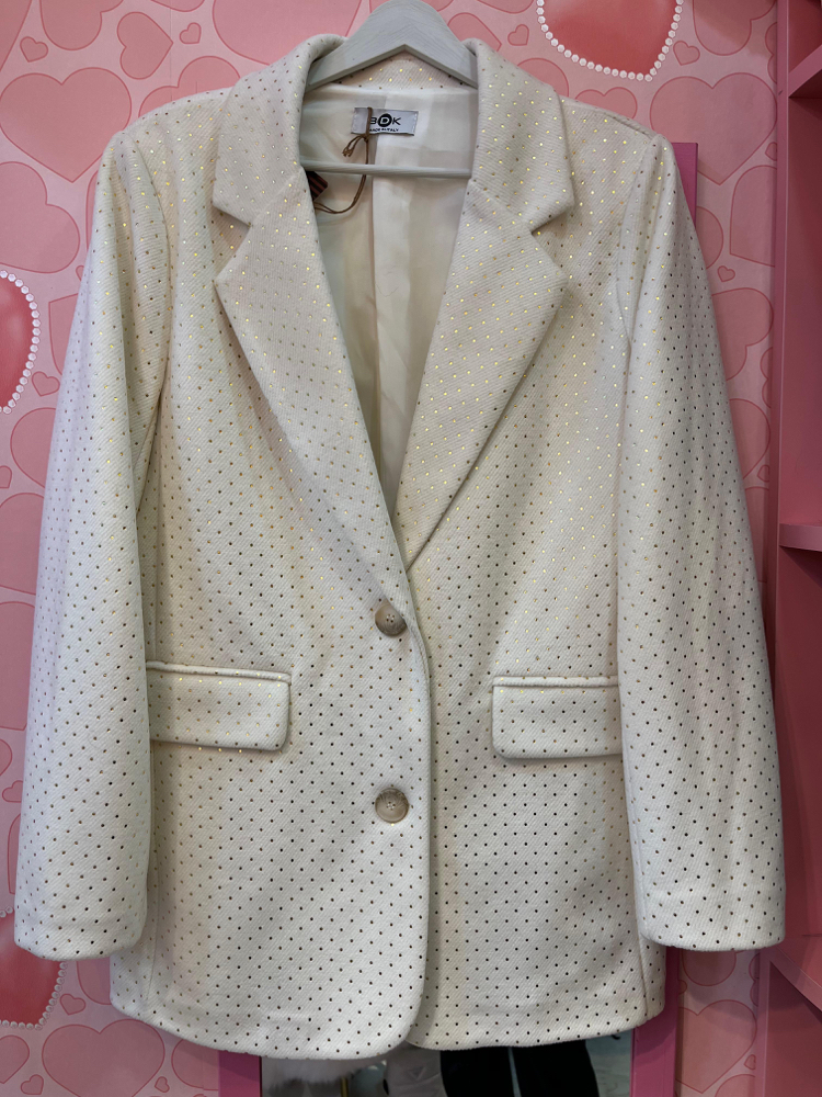 Parlak puanlı blazer