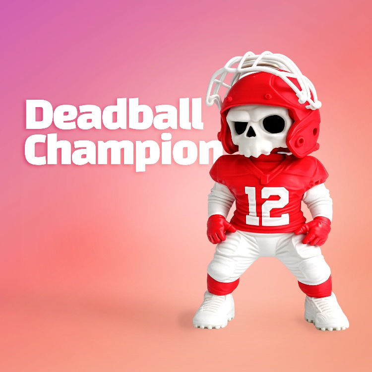 Kuru Kafa Deadball Champion Kırmızı | Özel Seri Koleksiyon Ürünü Oyuncak Figür