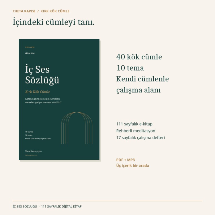 İç Ses Sözlüğü | E-Kitap + Rehberli Meditasyon + Çalışma Defteri