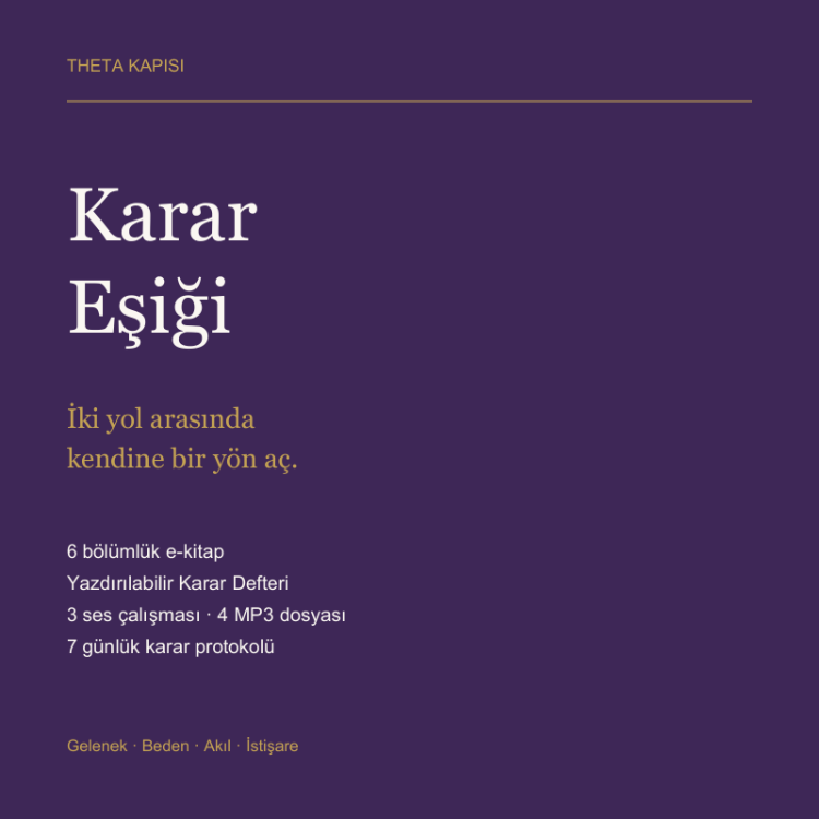 Karar Eşiği | E-Kitap + Karar Defteri + 3 Ses Çalışması