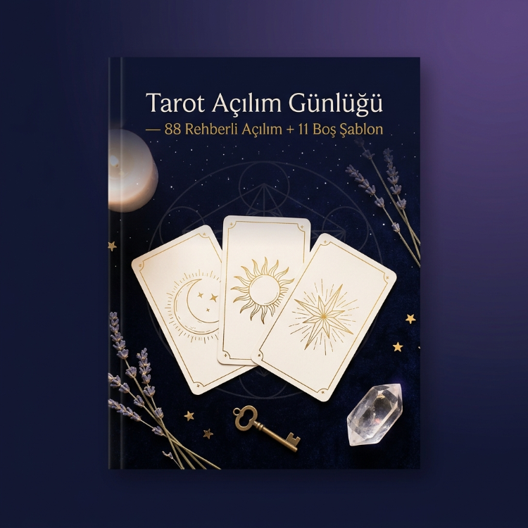 Tarot Açılım Günlüğü — 88 Rehberli Açılım + 11 Boş Şablon