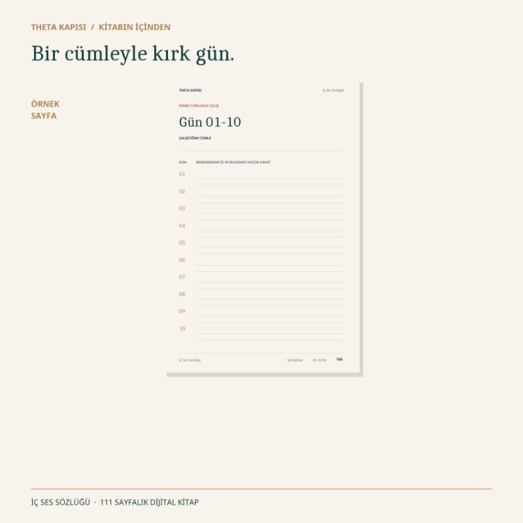 İç Ses Sözlüğü | E-Kitap + Rehberli Meditasyon + Çalışma Defteri