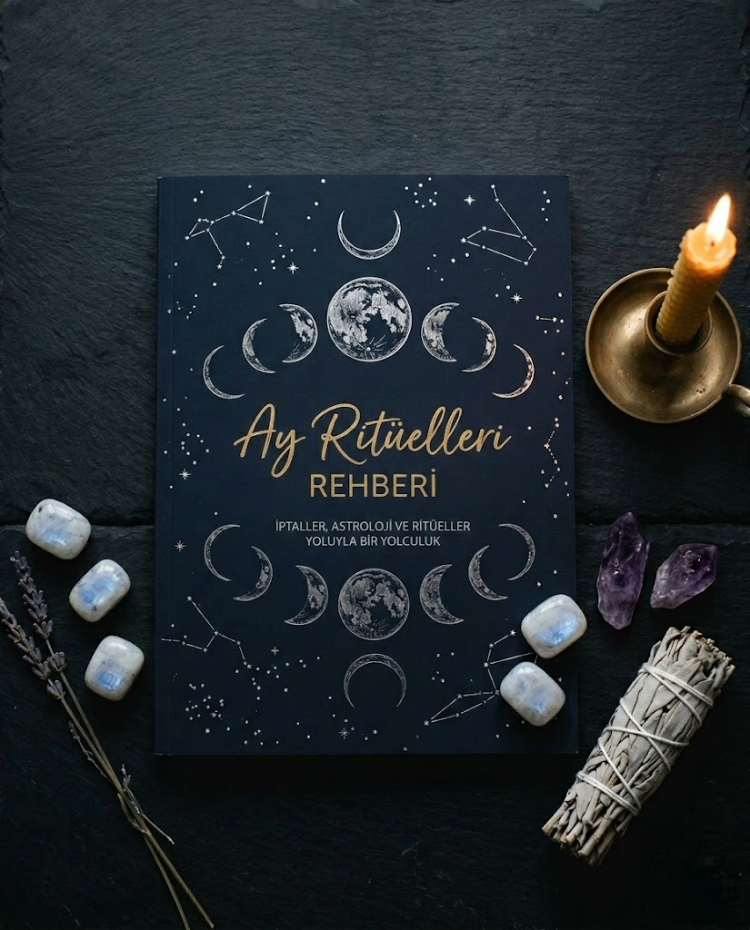 Ay Ritüeli Rehberi — Yeni Ay & Dolunay Ritüelleri, Niyet Çalışmaları & 12 Aylık Ay Takvimi