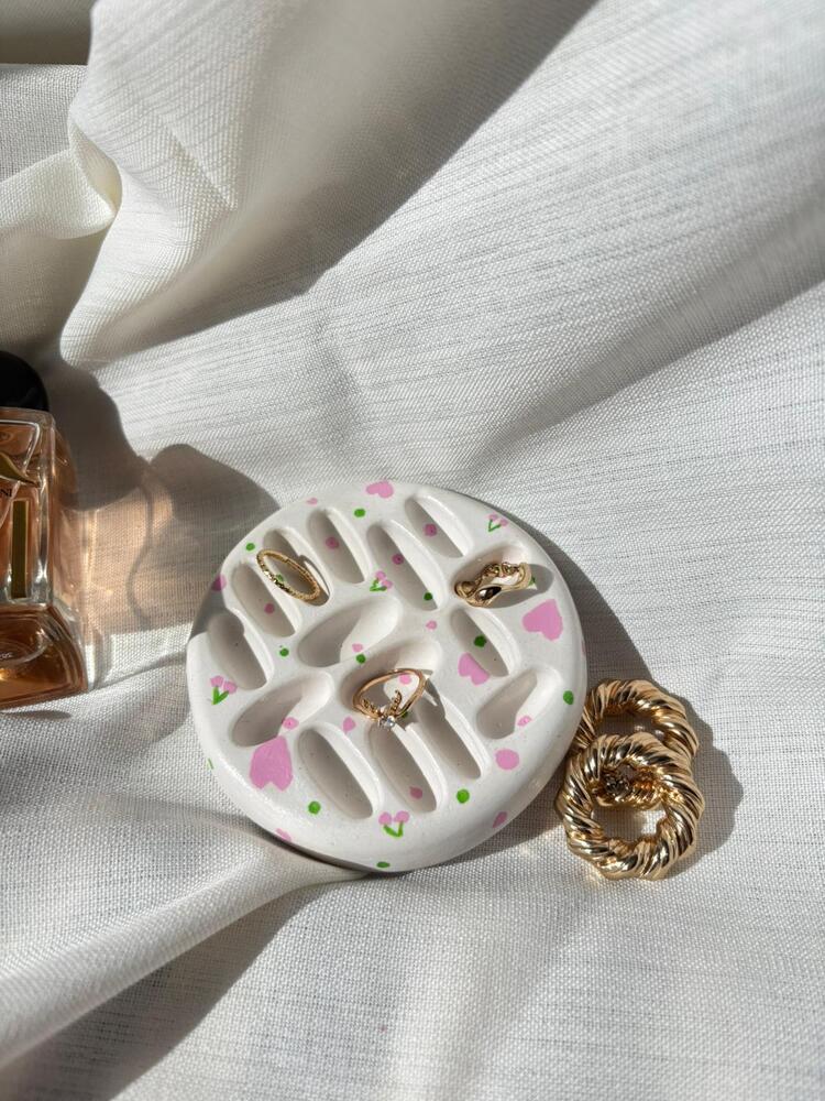 Heart & Cherry Ring Holder 