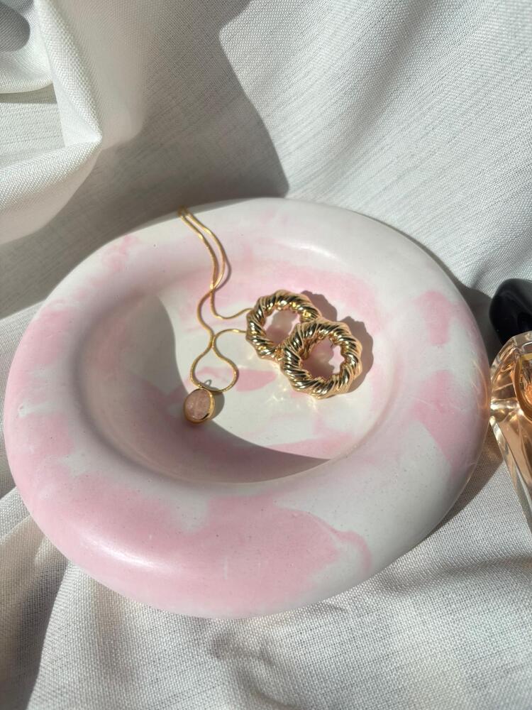 Rose Marble Tray