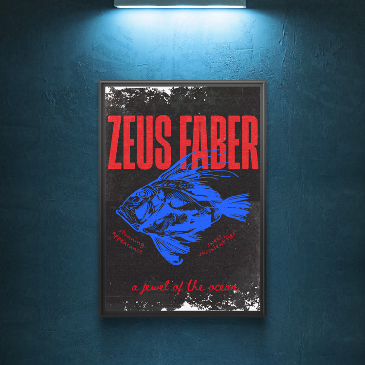 Zeus Faber - Blue Edition Art Print