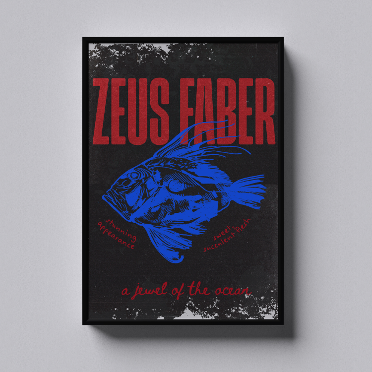 Zeus Faber - Blue Edition Art Print