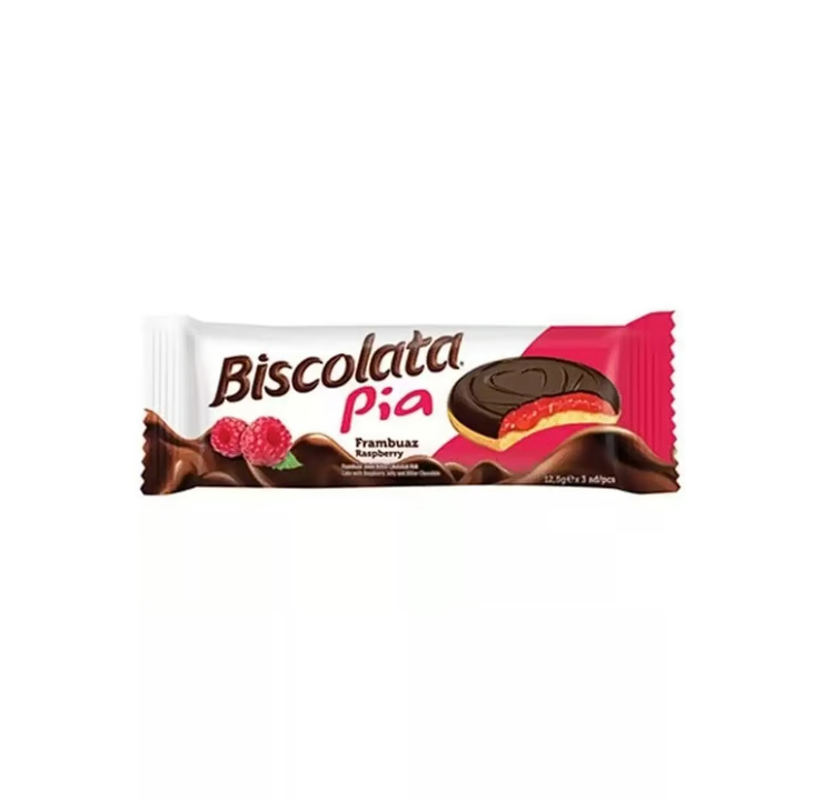 Biskolata Pia Frambuaz Jöleli Çikolatalı Kek (24'lü)