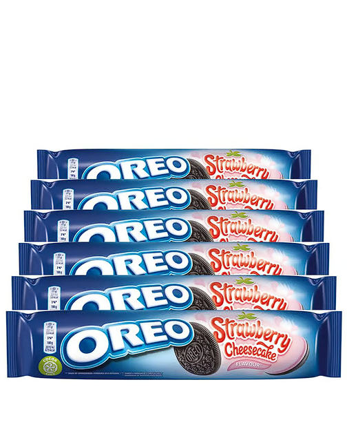 Oreo Strawberry Cheesecake Çilekli Bisküvi 154 gr - 6 Adet