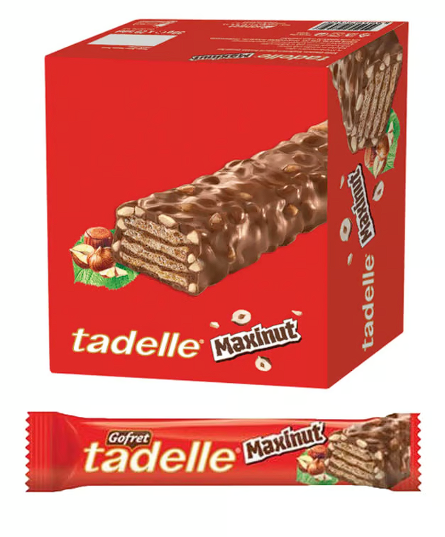 Tadelle Maxinut Gofret 30 gr Fındıklı Granül Bar X 20'li Paket