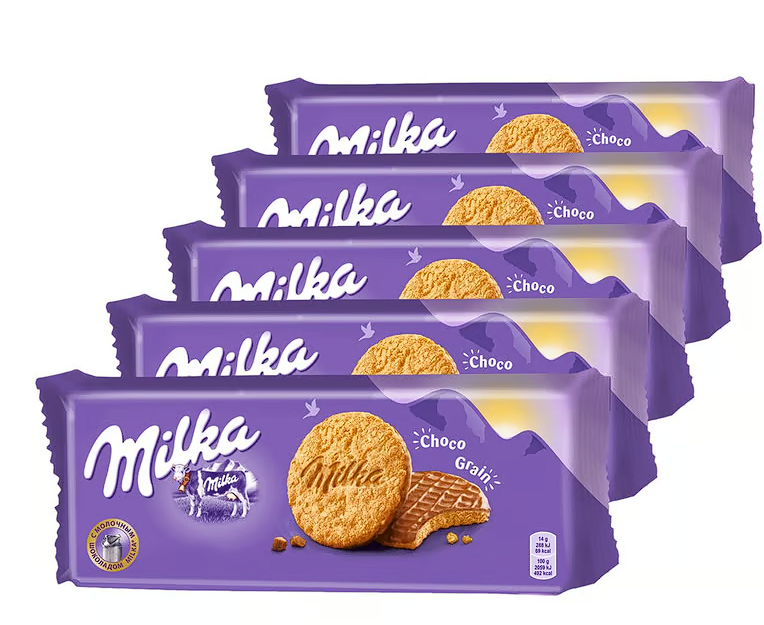 Milka Choco Grains Yulaflı Bisküvi 126 gr - 5 Adet