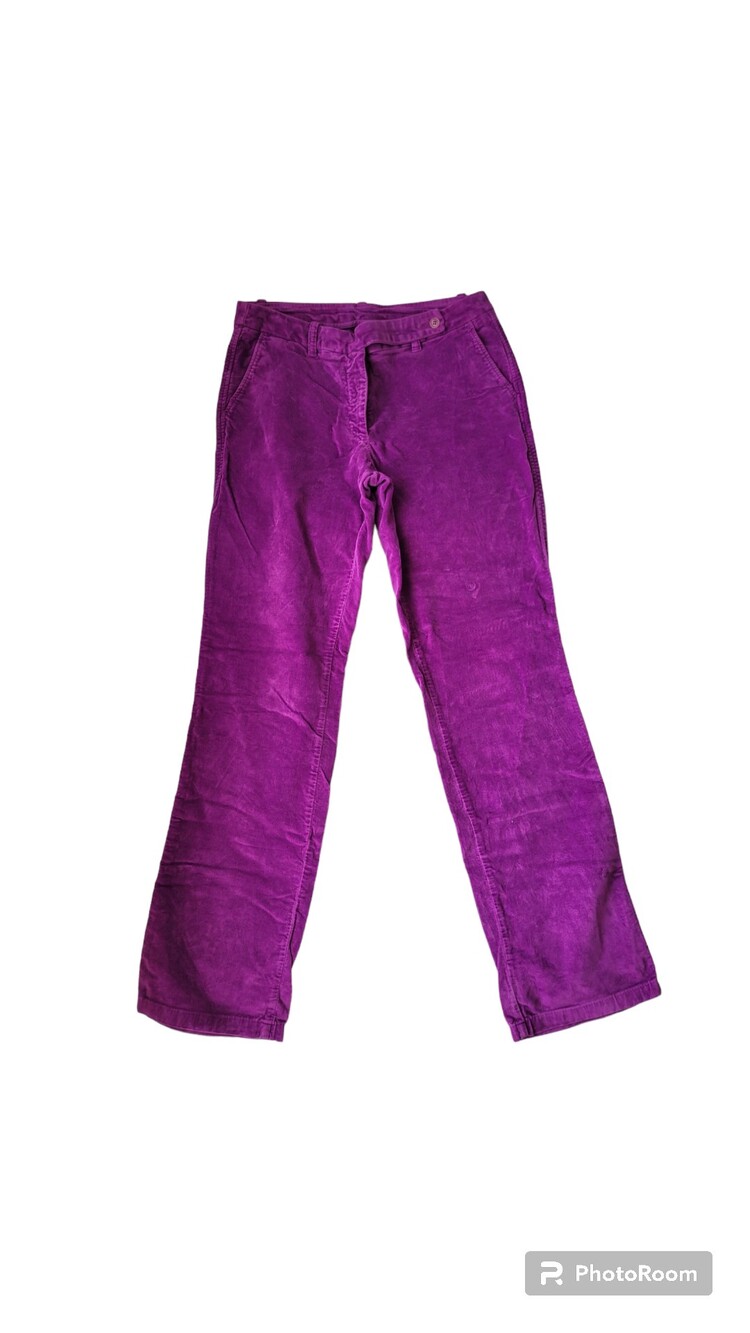 Benetton mor kadife pantolon