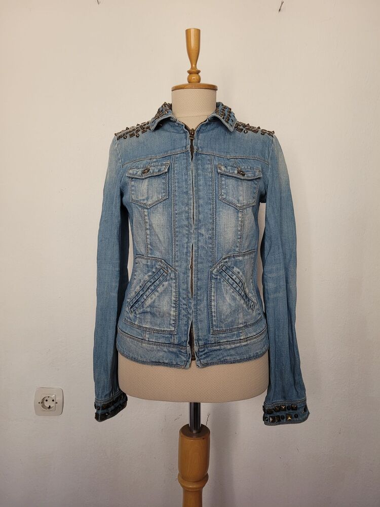 Studded denim jacket