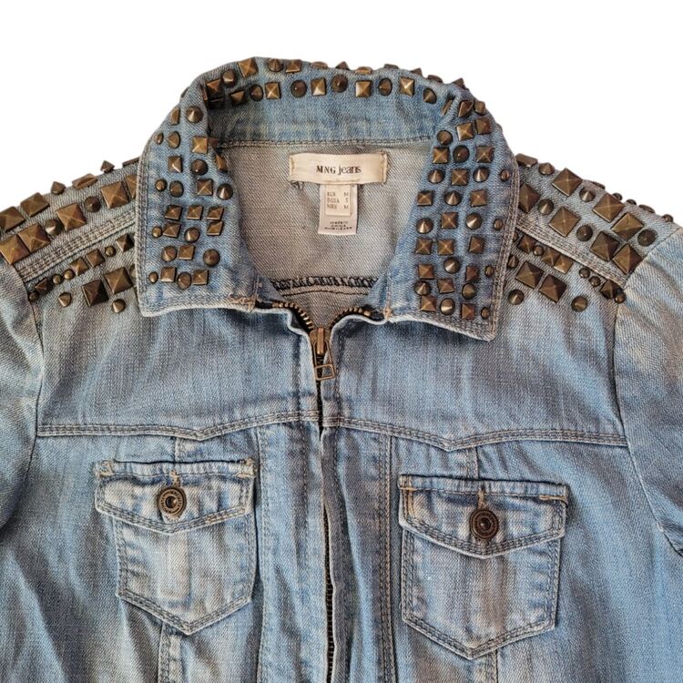 Studded denim jacket