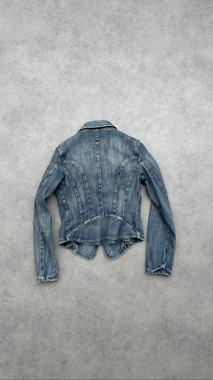 Benetton vintage kadın kot ceket L
