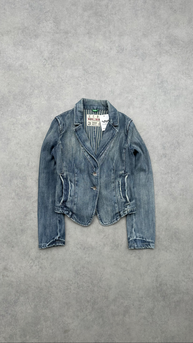Benetton vintage kadın kot ceket L