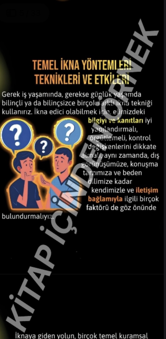 MANİPÜLASYON ETKENİ İKNA ETME SANATI