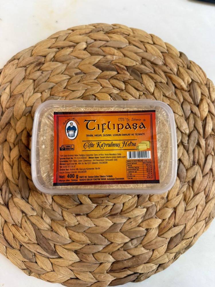 ÇİFTE KAVRULMUŞ TAHİN HELVASI 400G