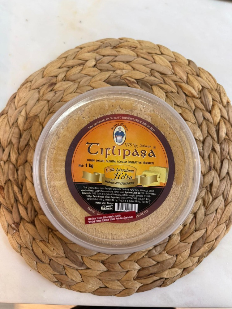 ÇİFTE KAVRULMUŞ TAHİN HELVASI 1KG