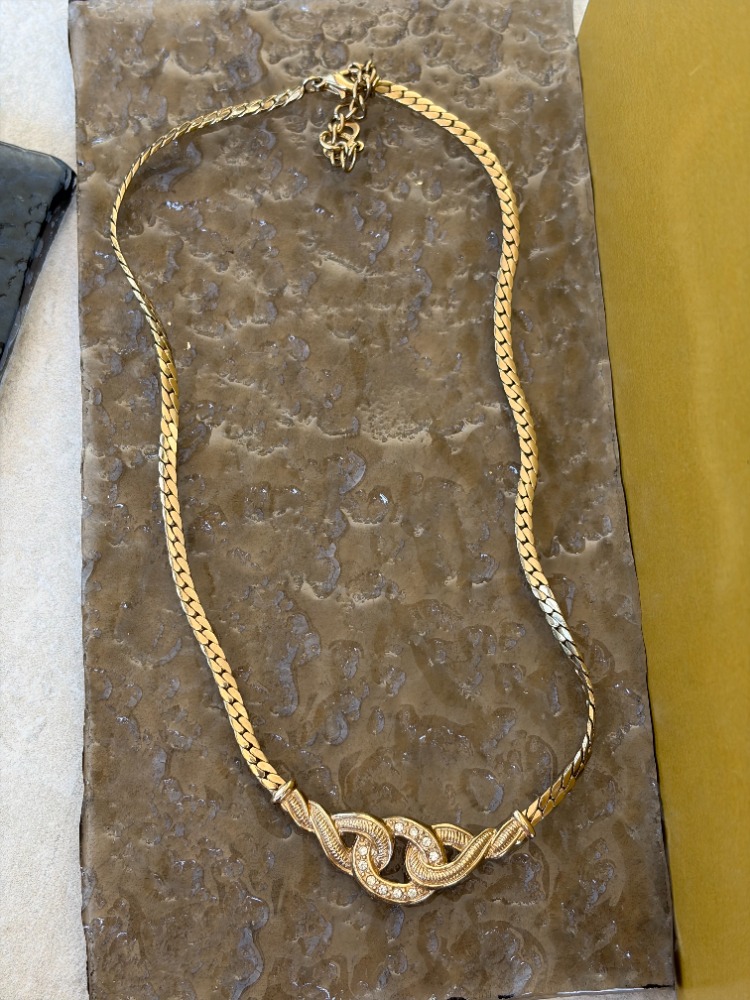 Vintage CHRISTIAN DIOR INFINITY Kolye- 1980s