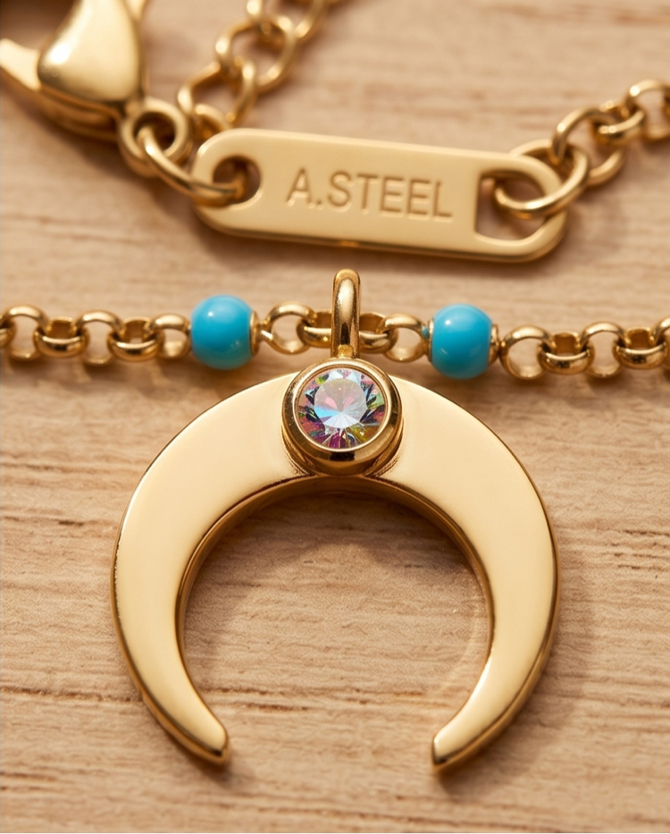Çelik halhal 14 K
