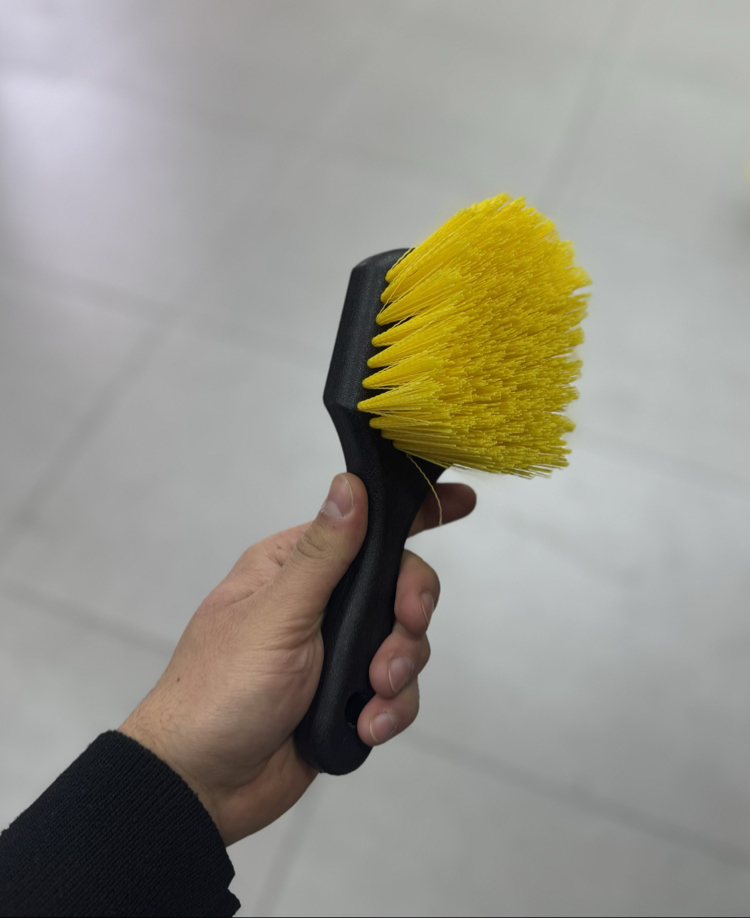 Jant Temizleme Fırçası Kalın Sarı Telli
