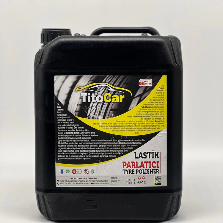 TitoCar Lastik Parlatıcı Sıvı 5 litre