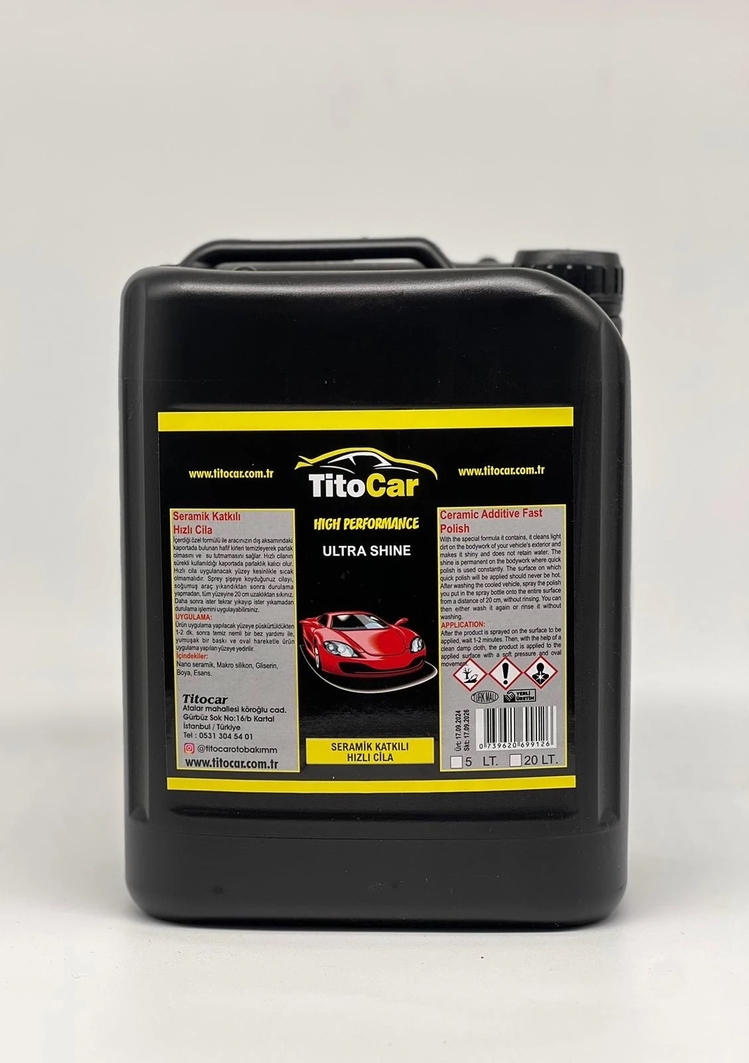 TitoCar Seramik Katkılı Hızlı Cila 5 litre