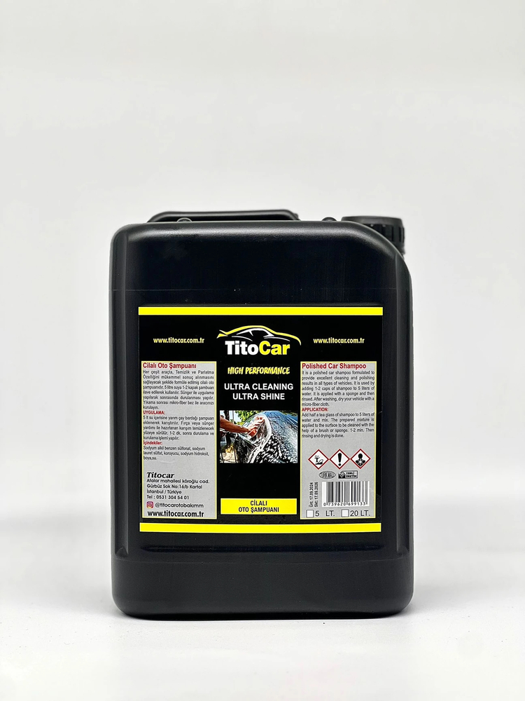 TitoCar Cilalı Oto Şampuan 5 litre