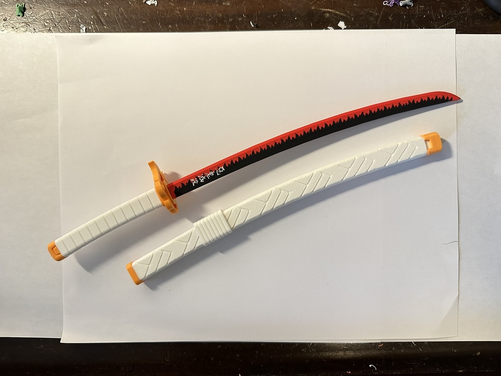 Demon Slayer - Rengoku Katana (32cm ve Yazılı)