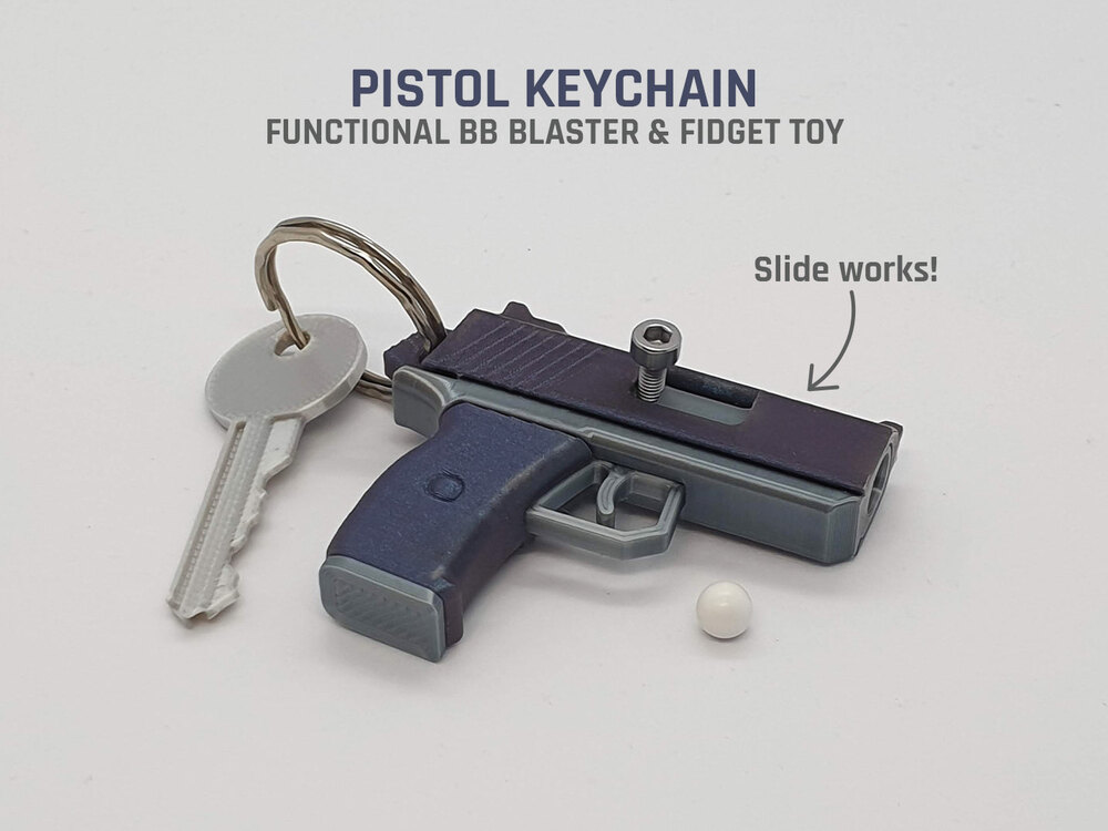 Boncuk Tabancası Anahtarlık - Pistol