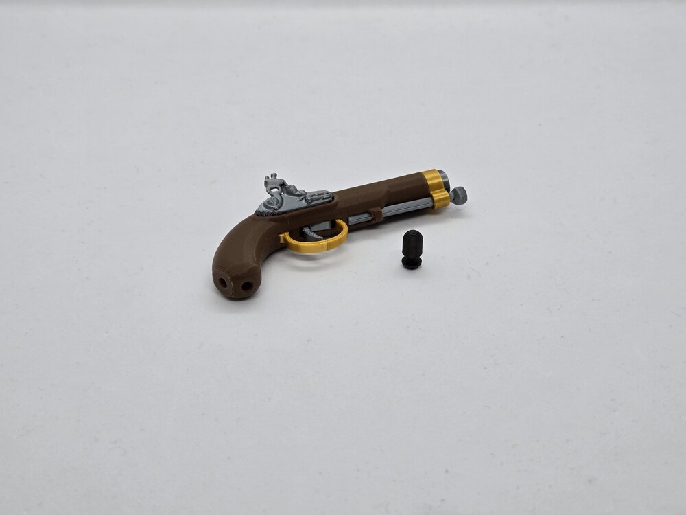 Boncuk Tabancası Anahtarlık - Flintlock