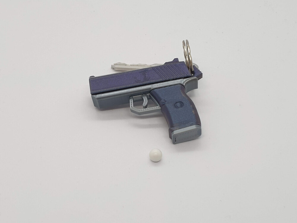 Boncuk Tabancası Anahtarlık - Pistol
