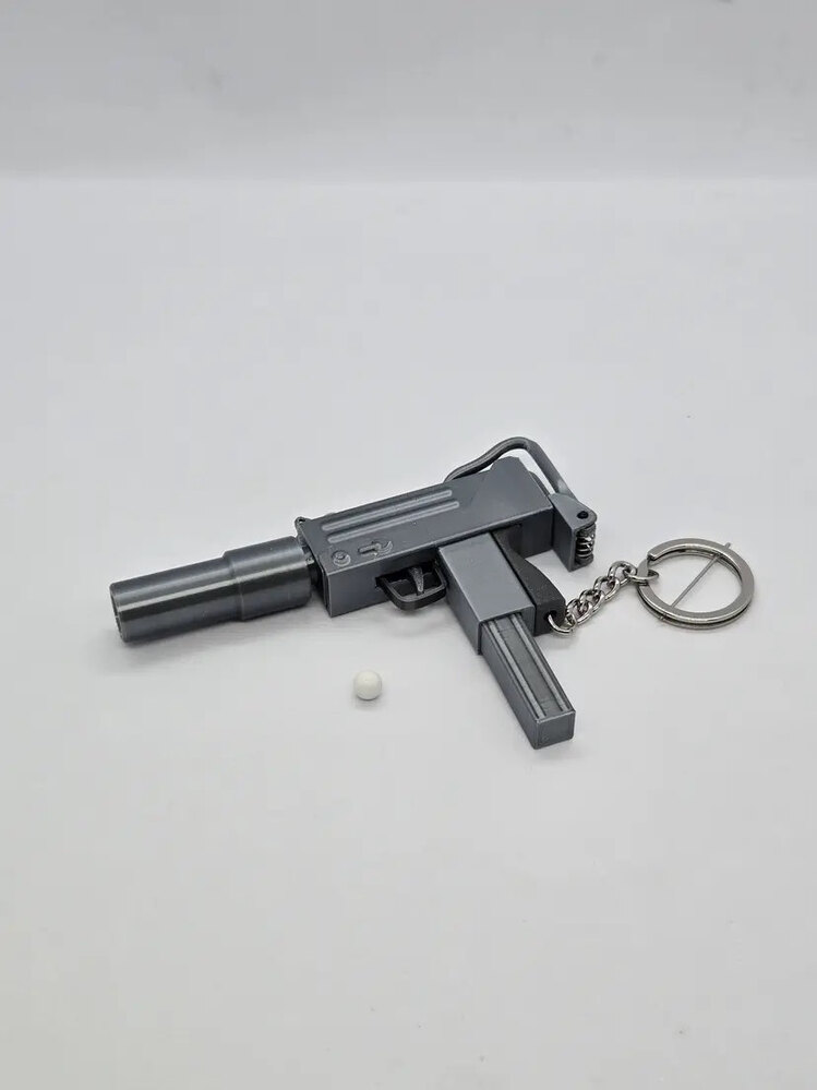 Boncuk Tabancası Anahtarlık - Uzi MAC10