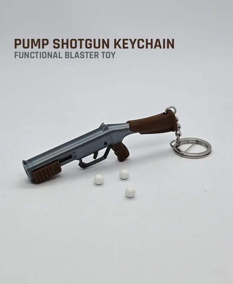 Boncuk Tabancası Anahtarlık - PUMP