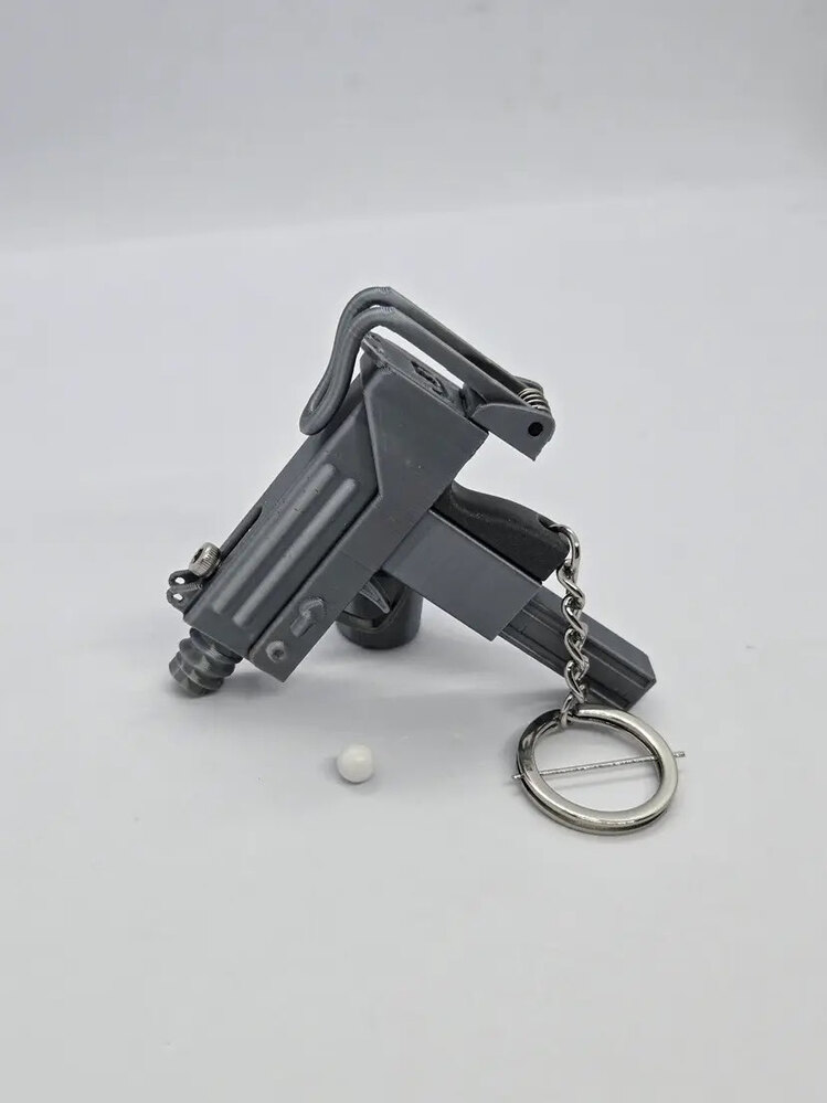 Boncuk Tabancası Anahtarlık - Uzi MAC10